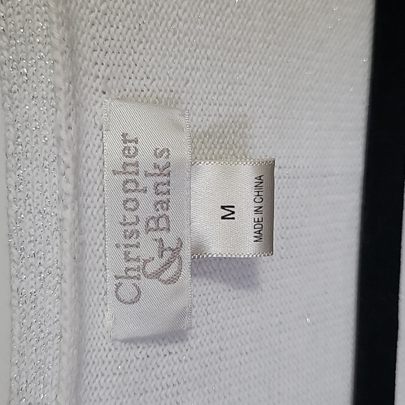 White silver metallic sweater - Picture 2 of 7